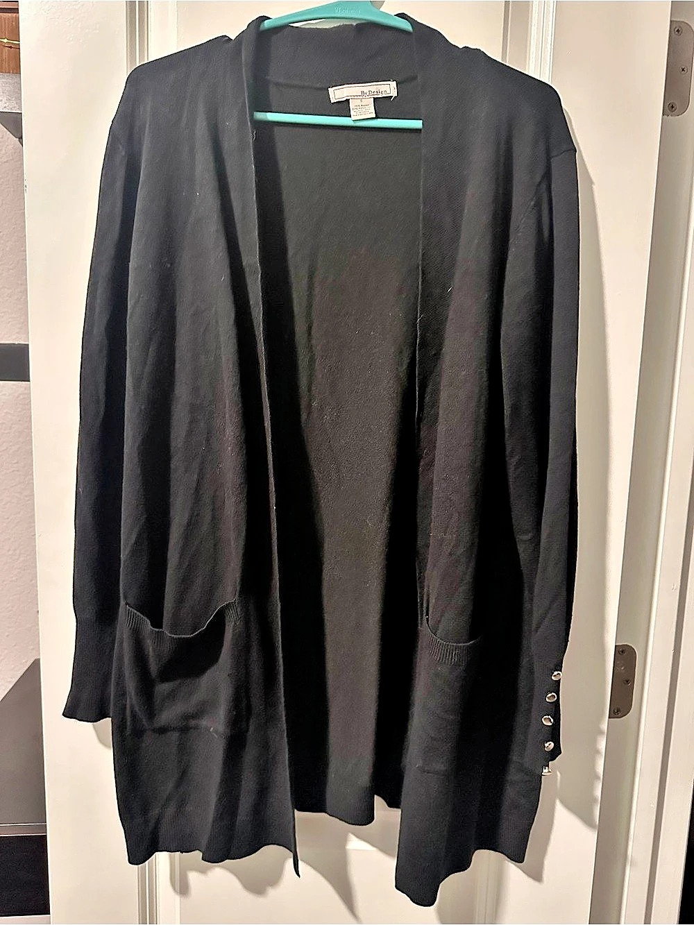 By Design Black Cardigan Size Small